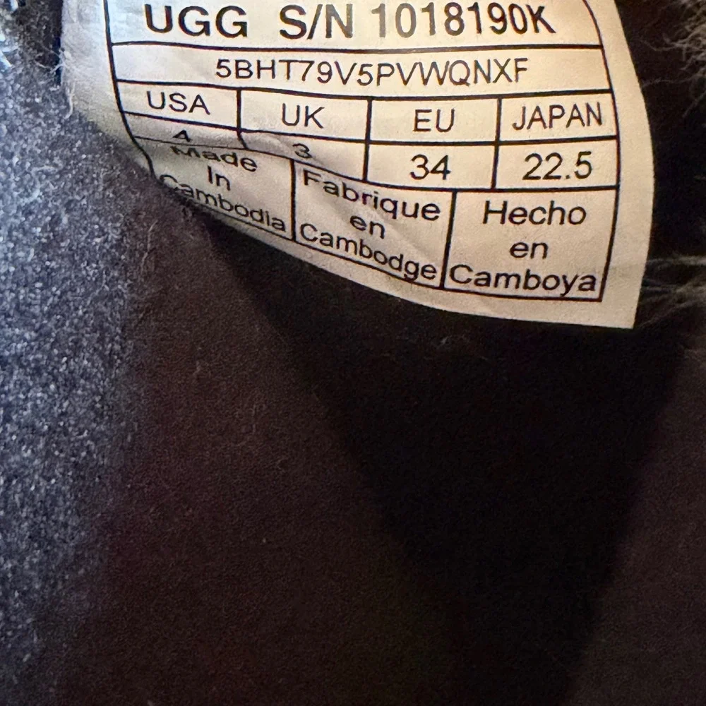 UGG Kids Ludvig Waterproof Rain Snow Boots Chestnut Red 1018190K Size 4‎ NWOB